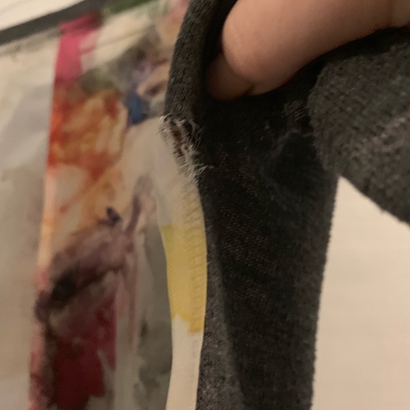 Floral Silk Back Top - Picture 3 of 3